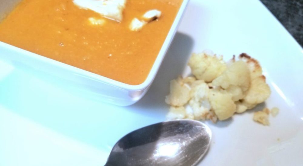 Vegan Creamy Curry Cauliflower Soup