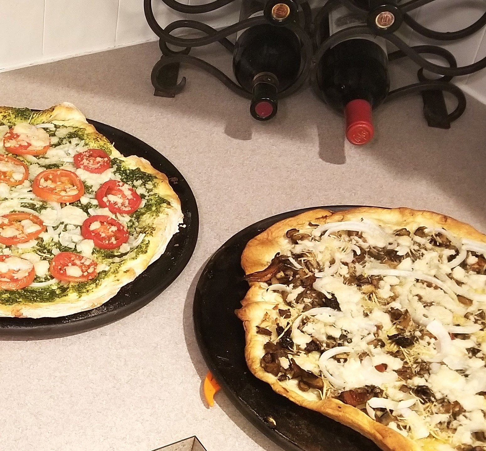 Vegan Wild Mushroom and Garlic Pizza