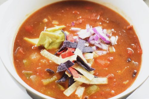 Vegan Tortilla Soup | Average Vegan Dad