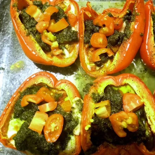 Vegan Stuffed Red Peppers