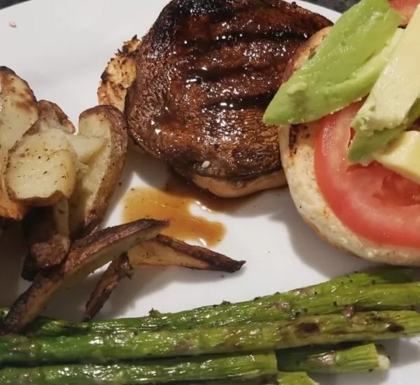 Vegan Grilled Portobella Burgers