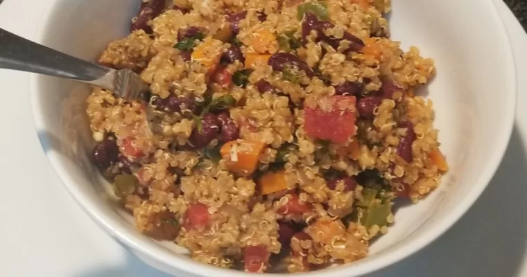 Vegan Festive Beans and Quinoa