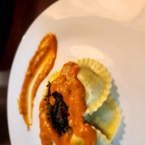 Vegan Pumpkin Tortellii alla Vodka